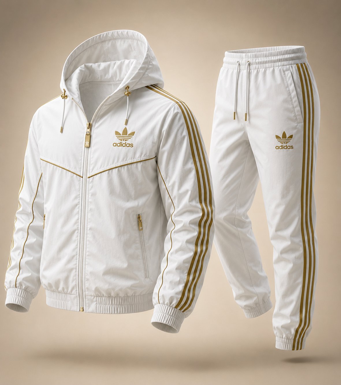 Golden Stripe Tracksuit Set