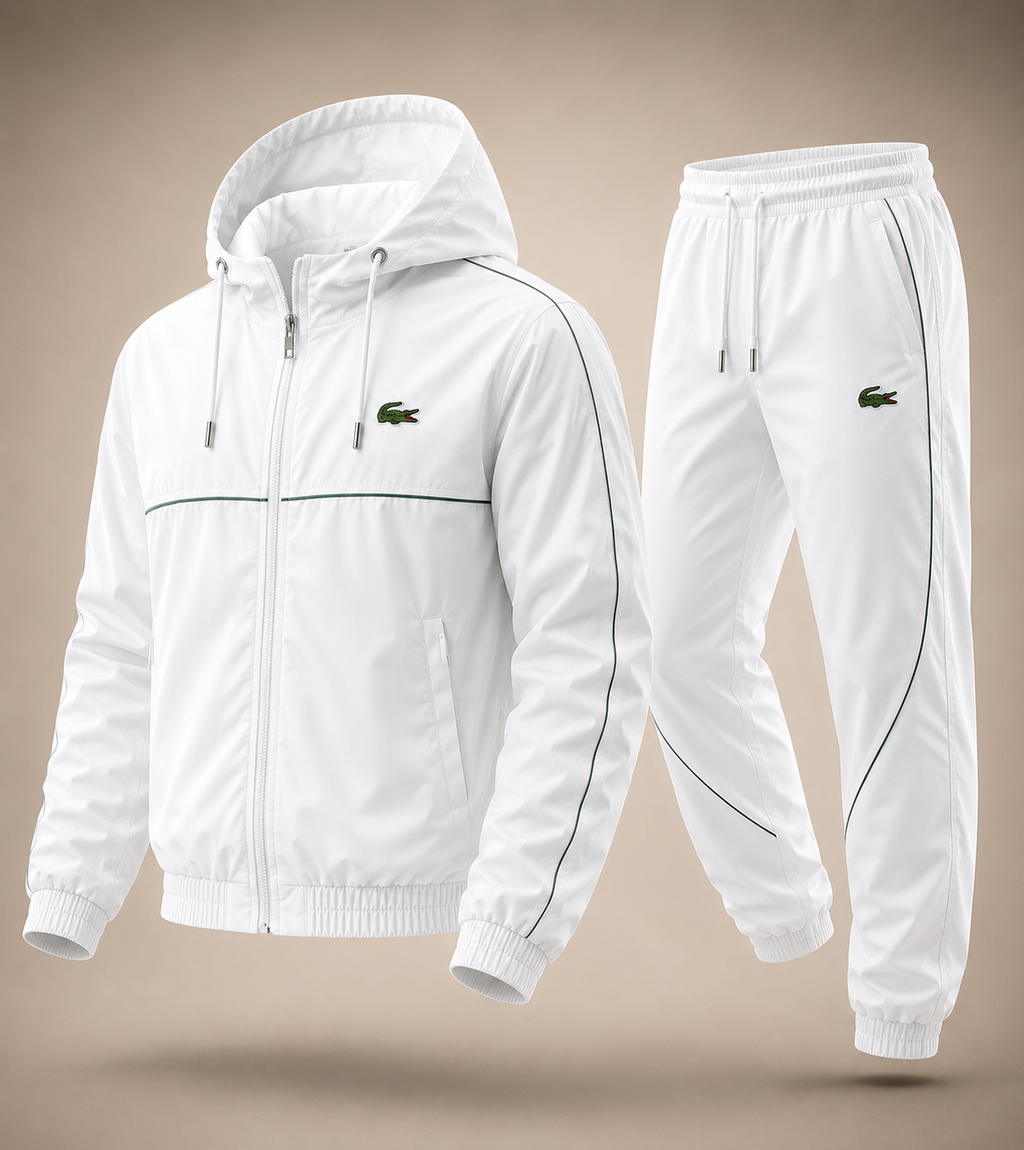 Velour Piped Tracksuit Set