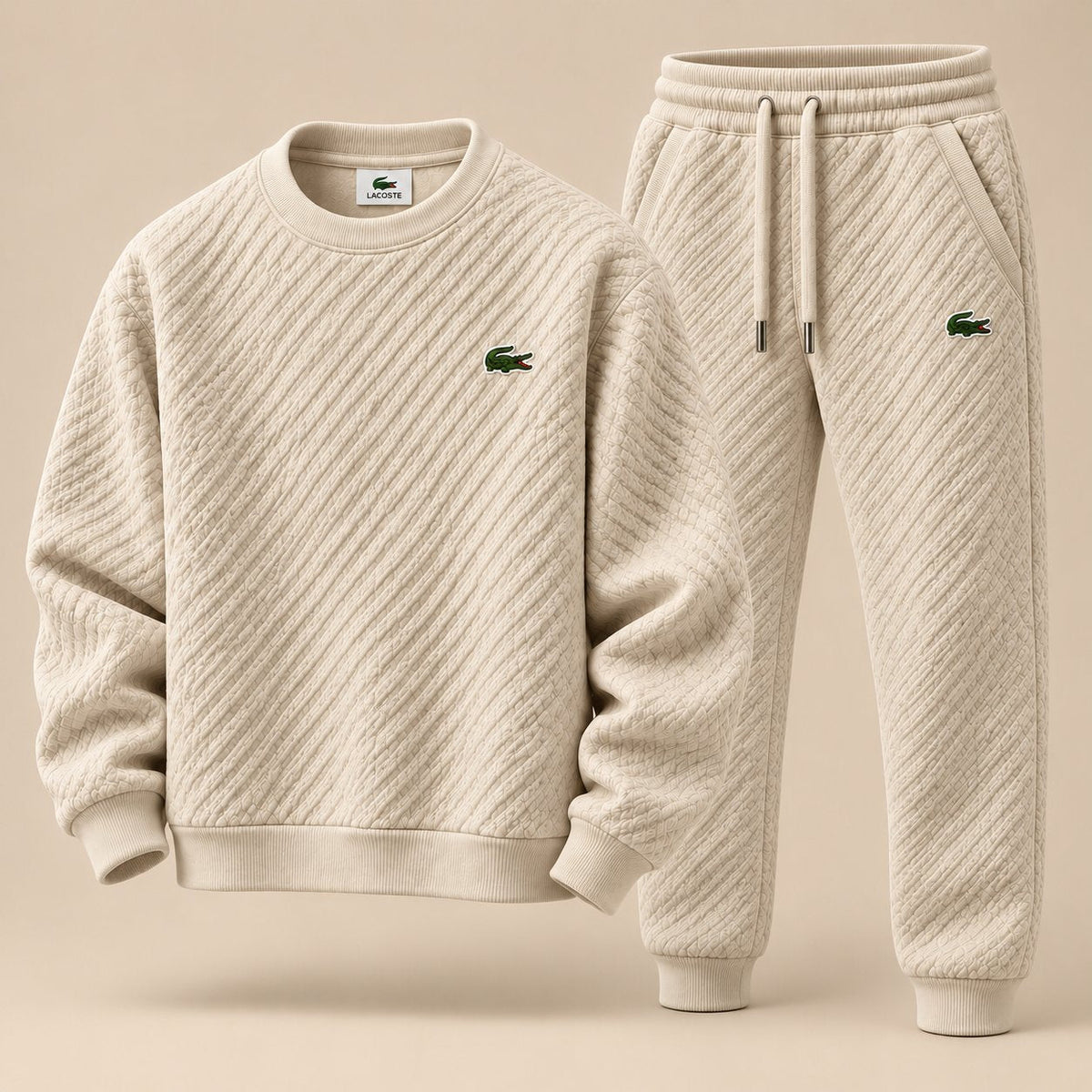 Quilted Diagonal Tracksuit Set