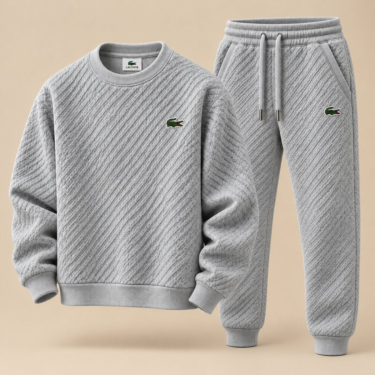 Quilted Diagonal Tracksuit Set