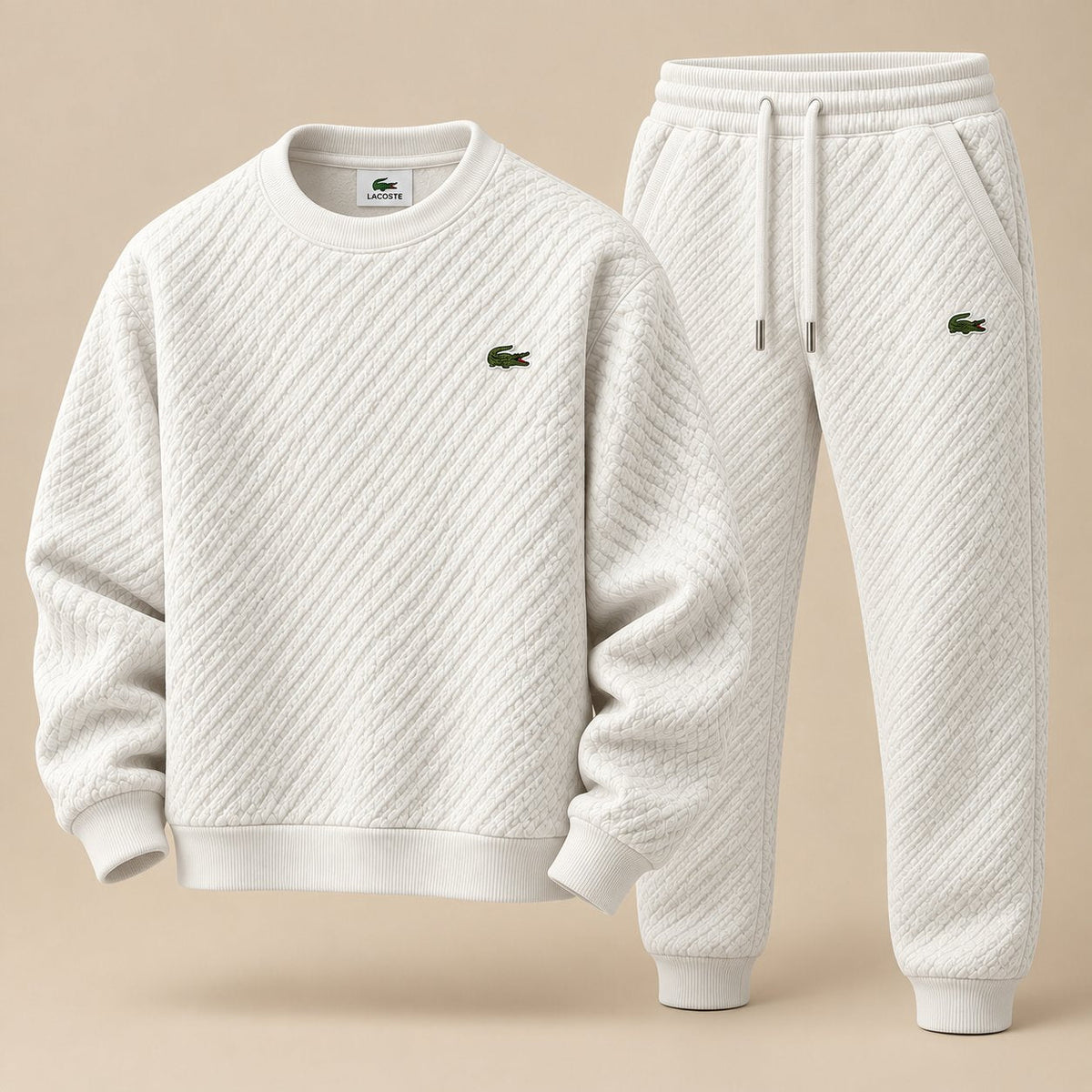 Quilted Diagonal Tracksuit Set