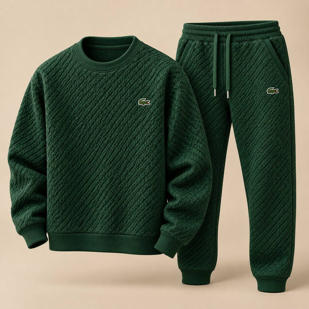 Quilted Diagonal Tracksuit Set