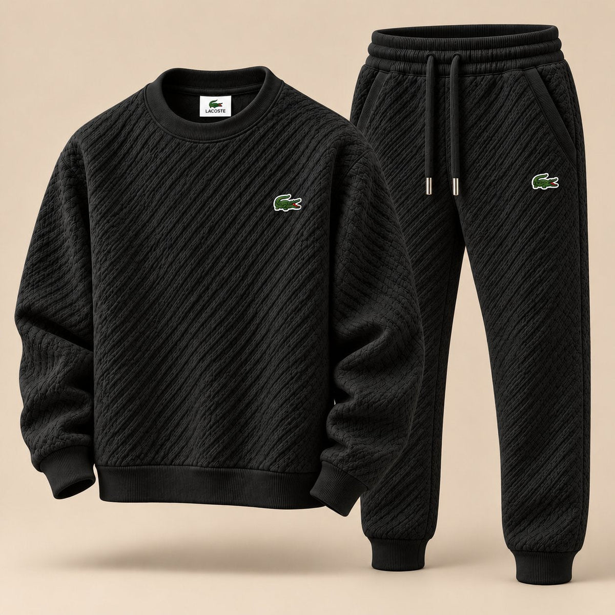 Quilted Diagonal Tracksuit Set