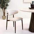 Fauteuil Bouclé Noyer Éclat