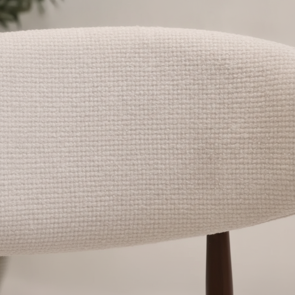 Fauteuil Bouclé Noyer Éclat