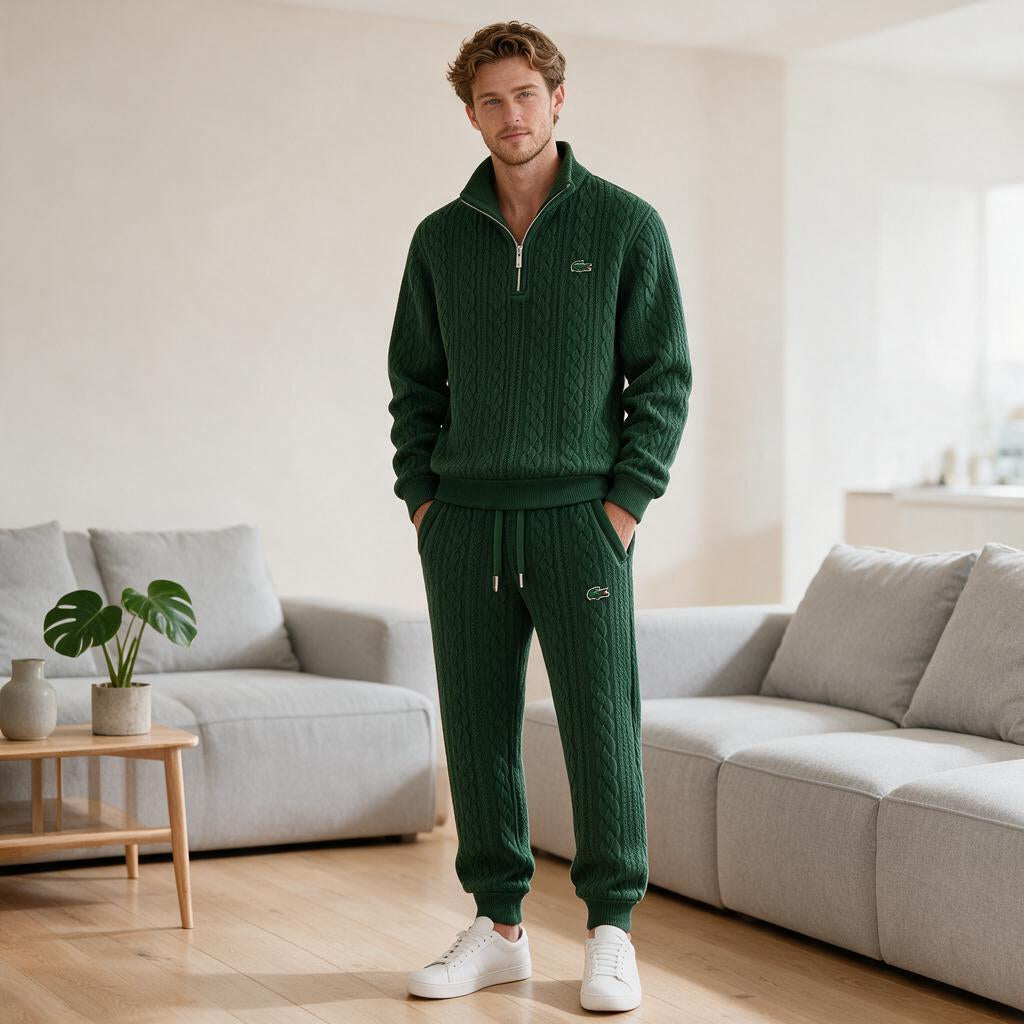 Crestwood Cable-Knit Zip Set