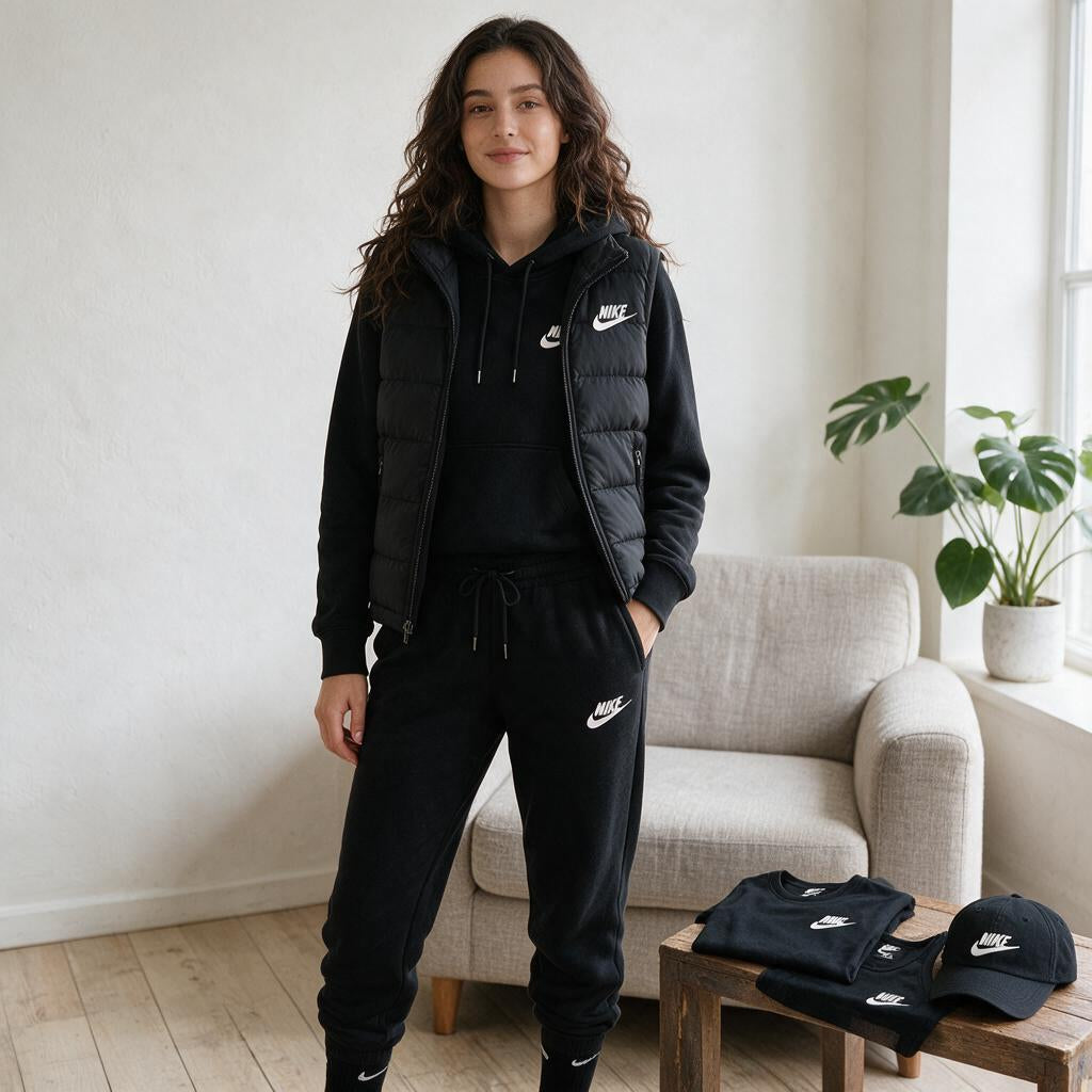 Tonal Fleece Puffer Set