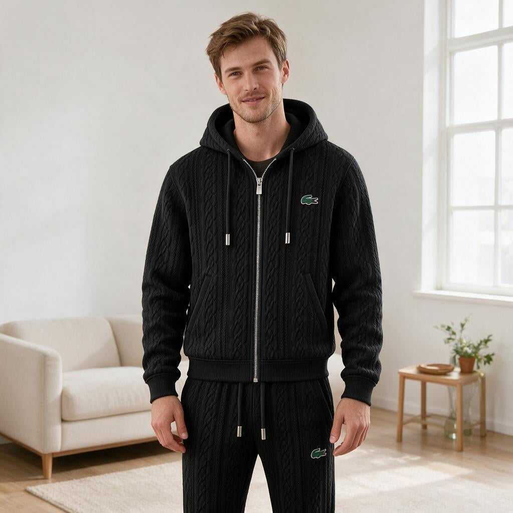 Woven Crest Tracksuit Set