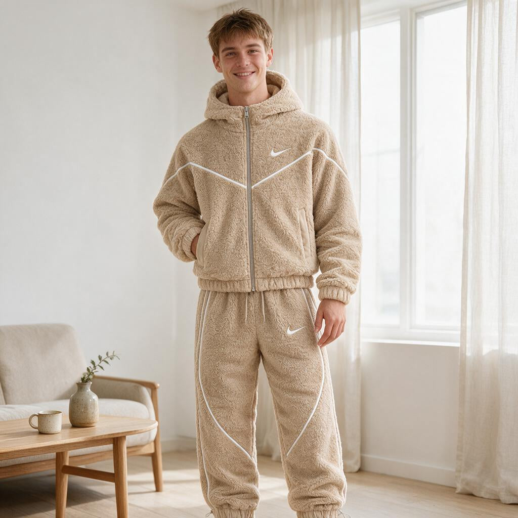 Velour Sherpa Fleece Suit