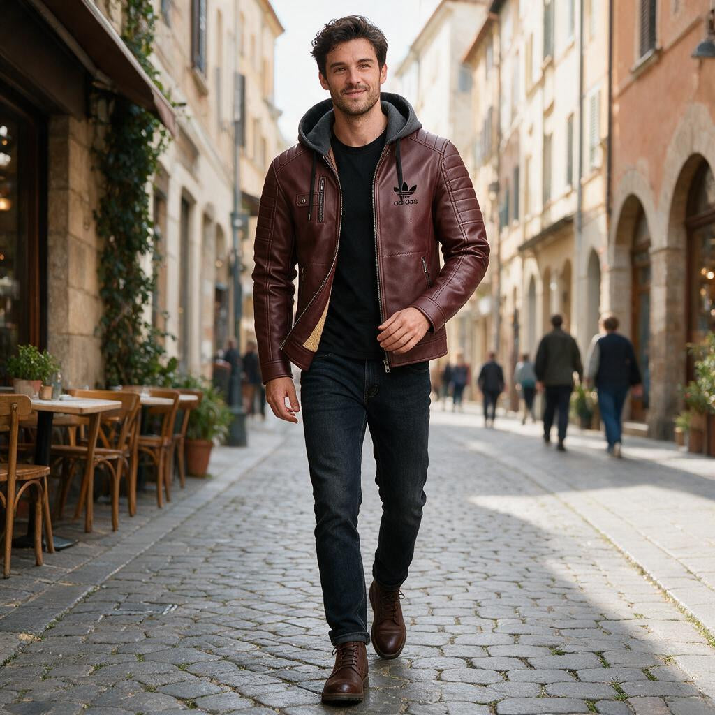Sherpa Moto Hooded Jacket