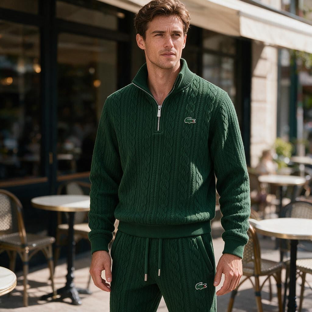 Crestwood Cable-Knit Zip Set