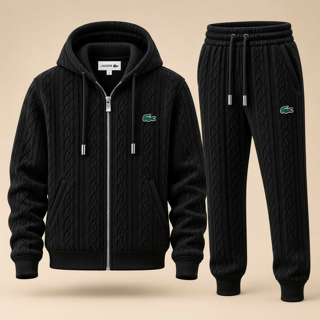 Woven Crest Tracksuit Set