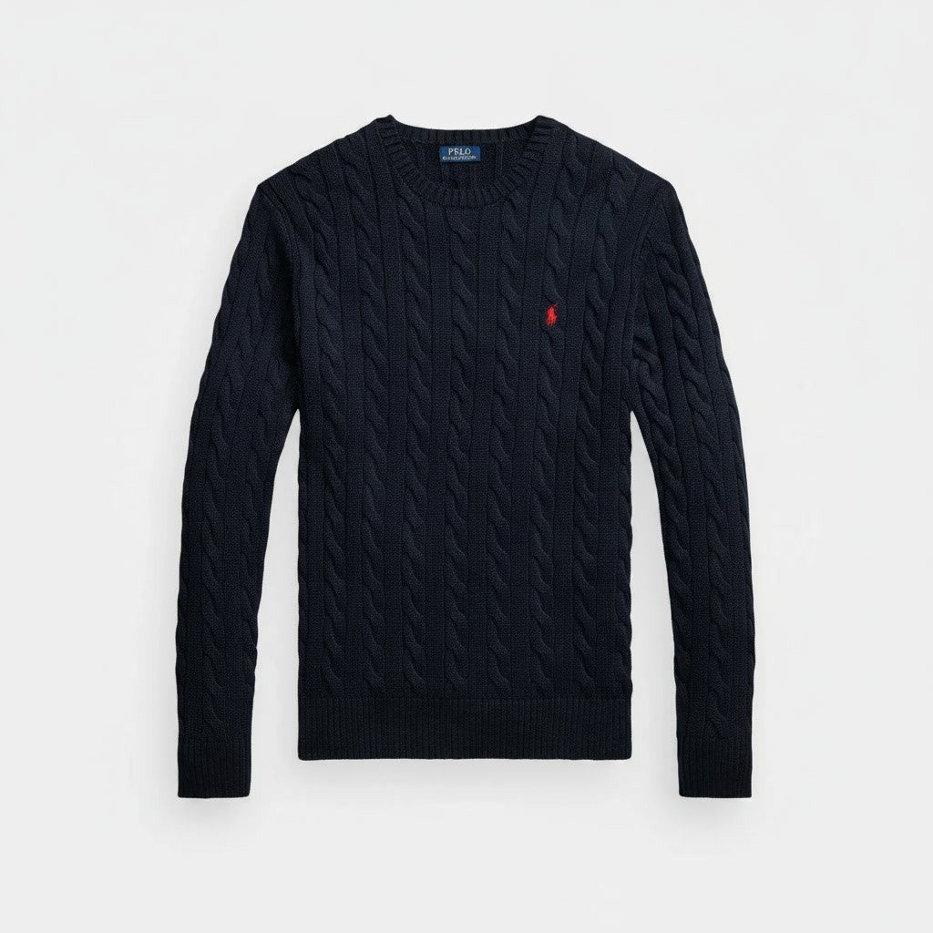 Heritage Cable-Knit Crewneck