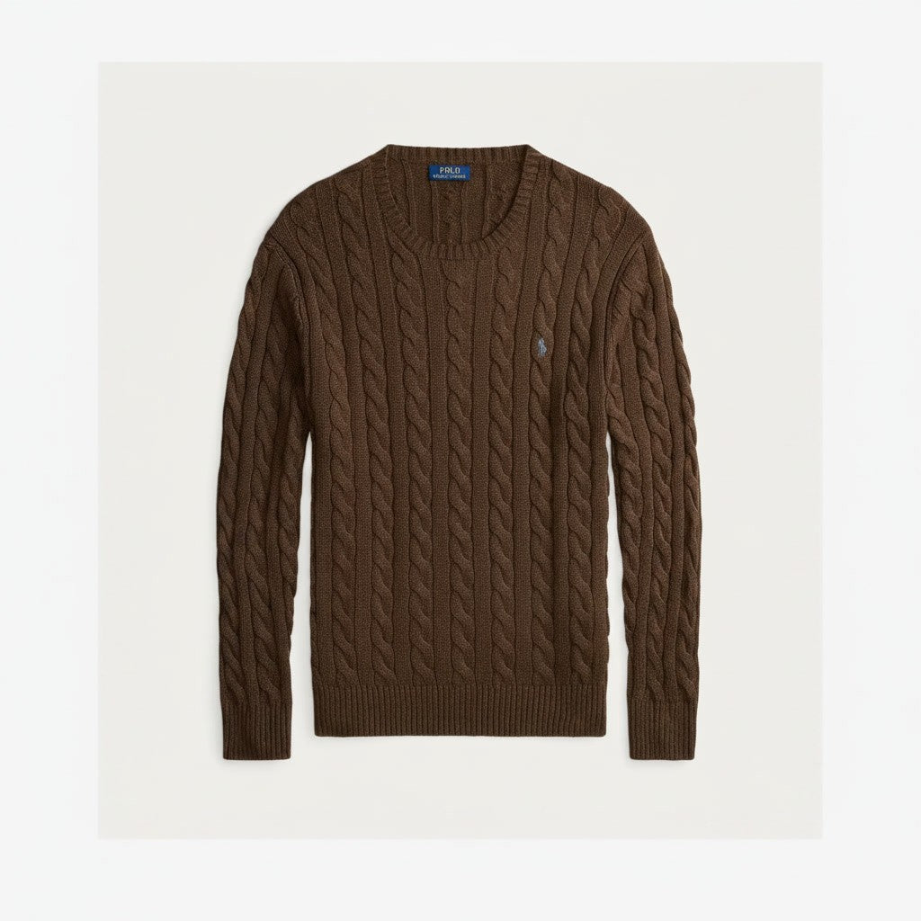 Heritage Cable-Knit Crewneck