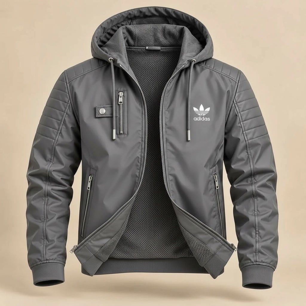 Aeromesh Quilted Hooded Bomber